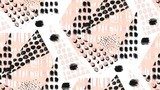 Abstract kunstzinnige geometrie in roze en zwart