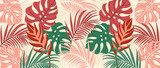 Botanisch ritme in warme tinten
