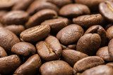 Diepe bruine koffiebonen textuur