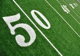 Dynamisch sportveld met nummer 50