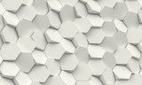 Dynamische structuur in minimalistisch wit