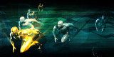 Futuristische Kracht in Beweging
