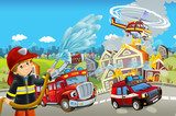 Helden van de brandweer in actie
