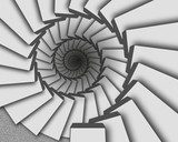 Intrigerend 3D spiraalperspectief