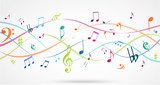 Kleurrijke Muziekgolf Patroon