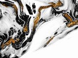 Marmeren abstractie met gouden accenten
