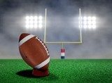 Schijnwerpers op het Amerikaanse voetbalveld