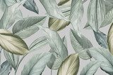 Sereen botanisch bladmotief
