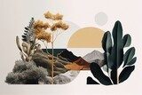 Serene harmonie in abstract landschap