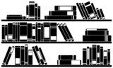 Stijlvolle boekenwereld in zwart-wit