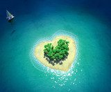 Tropisch hartvormig paradijs