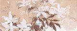 Zachte bloemen in aquarel