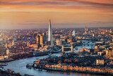 Zinderend Londens Skyline Panorama