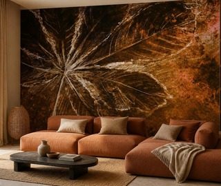 contrast van warme bruintinten en lichte accenten fotobehang voor de woonkamer fotobehang demural