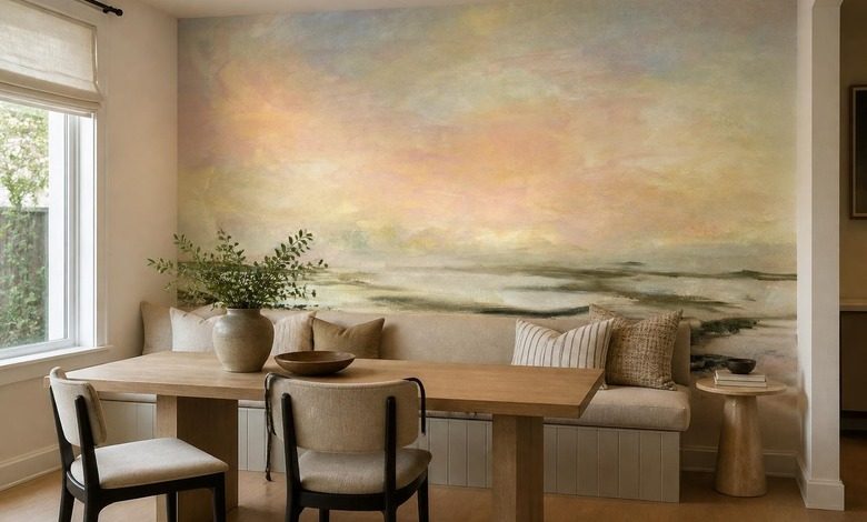 gouden achtergrond met pastelkleurige accenten abstracte fotobehang fotobehang demural