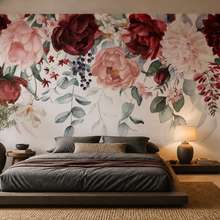 Zacht-licht-met-een-bloemmotief-fotobehang-voor-de-slaapkamer-fotobehang-demural