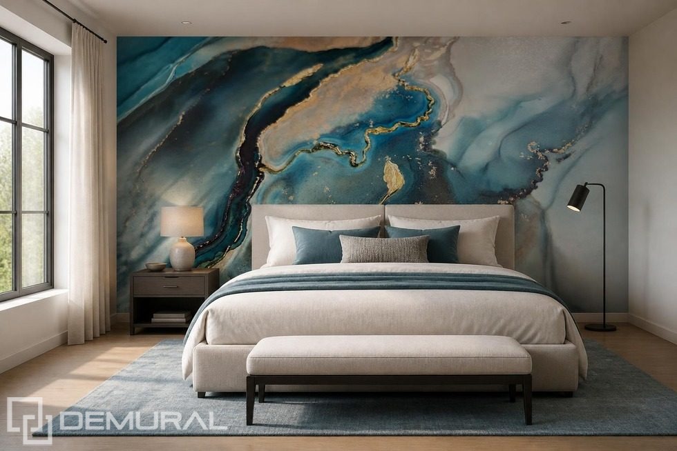 Ritme en schaal van abstracte vormen op de muur Texturen Fotobehang Fotobehang Demural