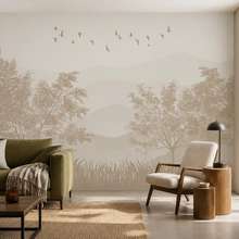 Harmonie-van-het-ritme-van-bomen-en-ruimte-op-de-muur-fotobehang-voor-de-woonkamer-fotobehang-demural