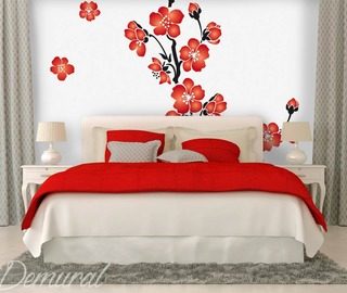 bloemige koketterie fotobehang voor de slaapkamer fotobehang demural