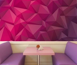 yummy origami fotobehang voor een cafe fotobehang demural