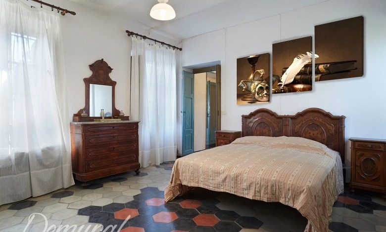 het verlaten van de art nouveau slaapkamer canvas canvas demural