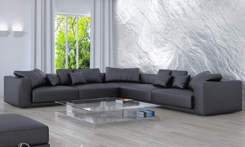 zilver aluminiumfolie fotobehang voor de woonkamer fotobehang demural