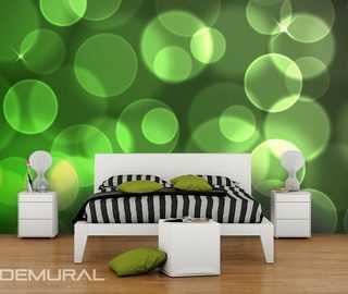 wielen tussen het groen abstracte fotobehang fotobehang demural