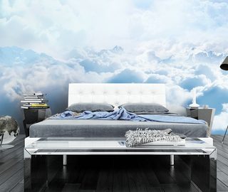 hemelse dekbed fotobehang voor de slaapkamer fotobehang demural