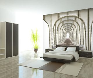 symmetrische tunnel fotobehang voor de slaapkamer fotobehang demural