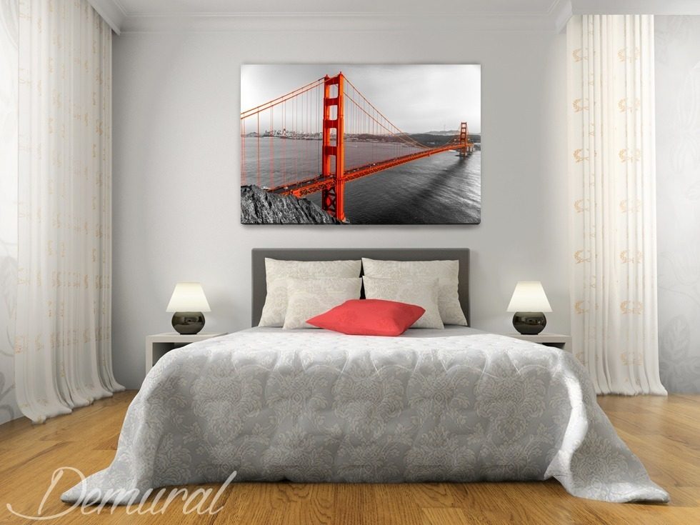 Privé San Francisco Slaapkamer Canvas Canvas Demural