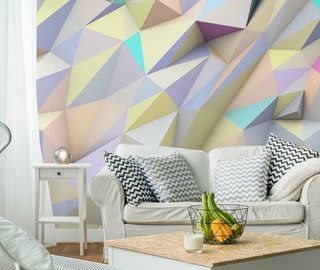 geometrisch pastel abstracte fotobehang fotobehang demural