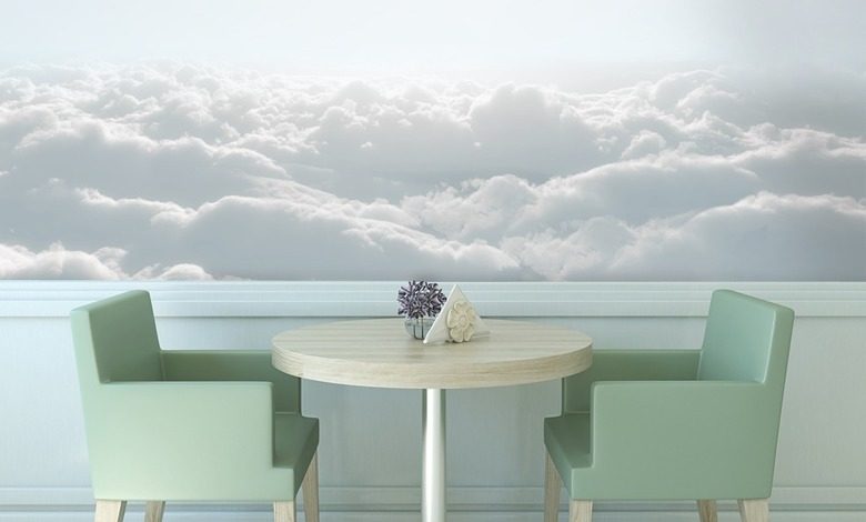 vanilla sky fotobehang voor een cafe fotobehang demural