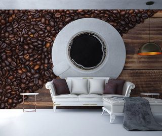 in de smaak van de ochtendkoffie koffie fotobehang fotobehang demural