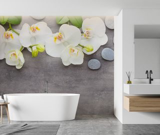 decoratie voor uw spa lounge thuis verwen uzelf met ontspanning fotobehang voor de badkamer fotobehang demural
