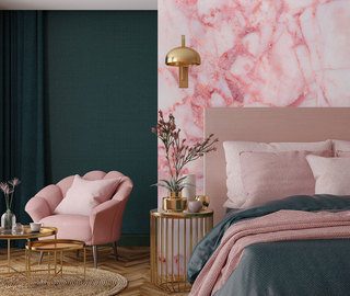 decoratieve waanzin dat wil zeggen roze marmer texturen fotobehang fotobehang demural
