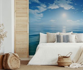 eindeloze zee en hemel fotobehang voor de slaapkamer fotobehang demural