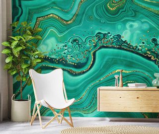 een oceaan van prachtig turquoise abstracte fotobehang fotobehang demural