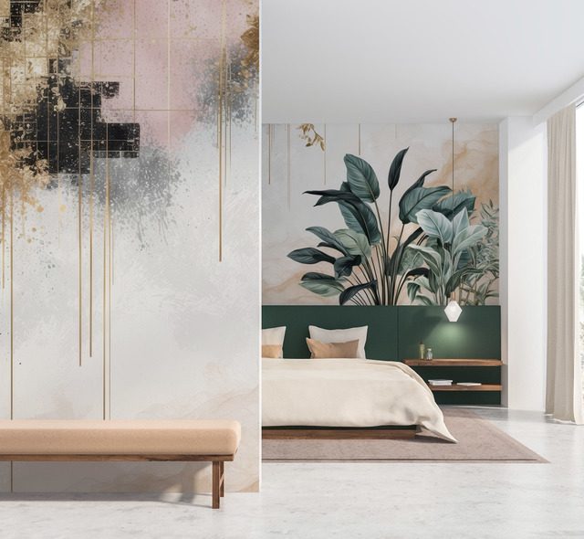 stijlen die elkaar doordringen fotobehang voor de slaapkamer fotobehang demural