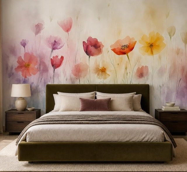 zachte bloemenpalet in een harmonieuze compositie bloemen fotobehang fotobehang demural