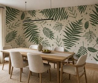 subtiele groene bladeren als wanddecoratie texturen fotobehang fotobehang demural