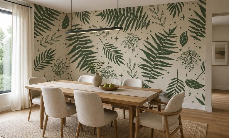 subtiele groene bladeren als wanddecoratie texturen fotobehang fotobehang demural